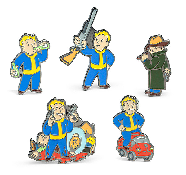 Fallout Enamel 5 Piece Pin Set 3