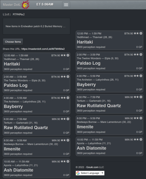 FFXIV gathering nodes patch 6.2