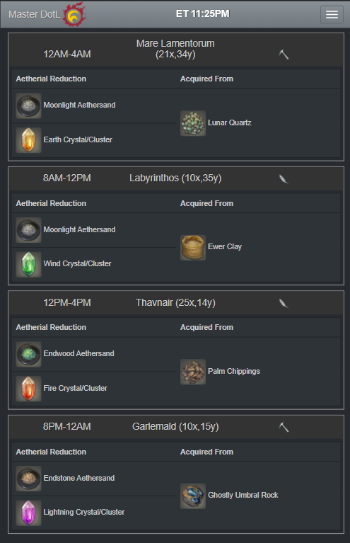 ffxiv ephemeral nodes stormblood alarm macro