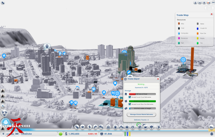Sim City My most profitable town loses 10k an hour